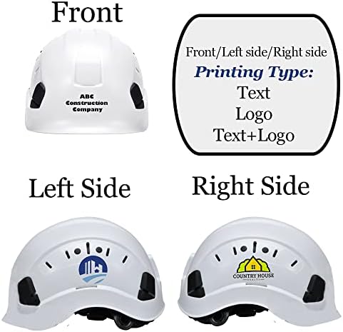 Customized Safety Hard Hat Construction Work Safety Helmet Adjustable Ratchet Suspension Full Brim with Abs Shell Construction hat - Image 2