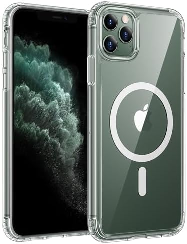 FNTCASE for iPhone 11 Pro Case, Fit for Magsafe, Clear Anti Yellowing by FNTCASE