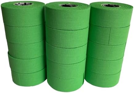 Ringside 1” Athletic Trainers Tape, 15 Rolls, Adhesive Cotton, Green - Image 2