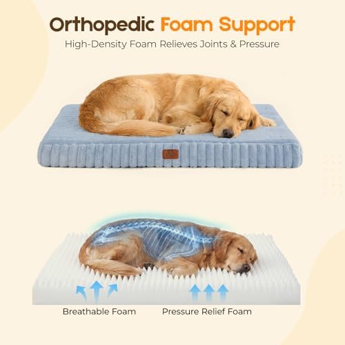 Orthopedic Dog Bed for Medium Dog, Waterproof Washable Pet Bed for Crate - Image 4