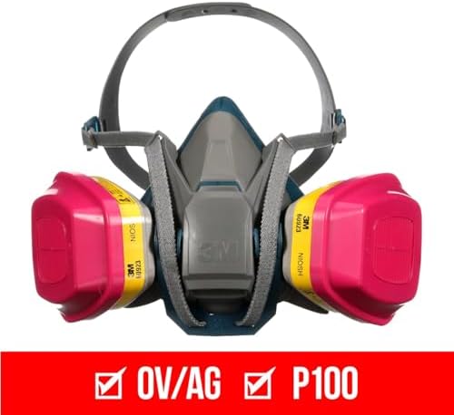 3M Multi-Purpose Quick Latch Reusable Respirator 65023QLH1-DC, OV/AG/P100, Mdm, 1-Fcpc, 1-pr of 60923 Crtrdg/Fltrs - Image 2