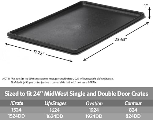 LifeStages by MidWest 24-Inch Replacement Pan, 23.63 x 17.72 x 1 Inches - Image 2