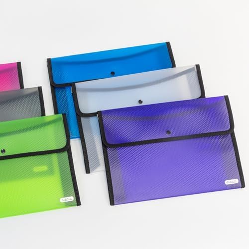 BAZIC Products Plastic File Folder, Letter Size File Folders Wallet, Home Office School Supplies, Portable Paper Organizer for Receipts Bills Documents, 1 Unit Random Color Will BE Sent - Image 5