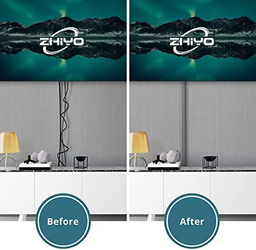 ZhiYo 43" Cord Covers for Wires on Wall, Grey Cord Hider, 0.95" W x 0.47" - Image 4