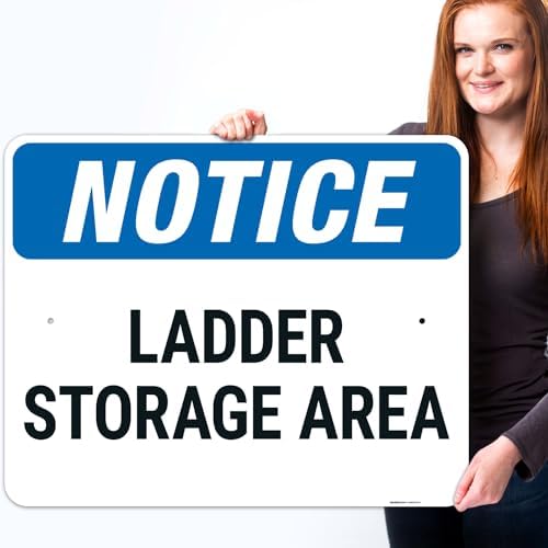 OSHA Notice Ladder Storage Area Sign, - Image 2