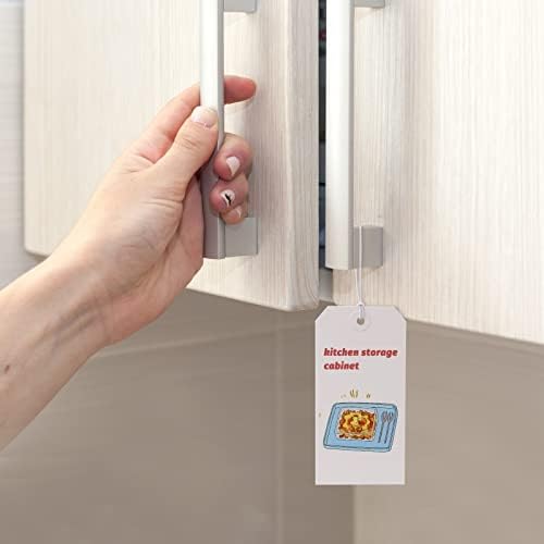 White Blank Shipping Tags with String - Coideal 120 Pcs Strung Cardstock Hanging Paper Tag Attached Reinforced Hole for Labeling Price Inventory Luggage 4 3/4" x 2 3/8" - Image 3