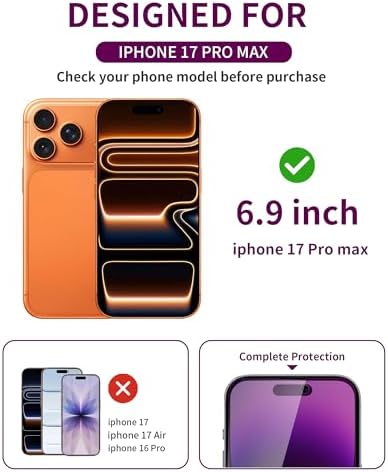 2 Pack Privacy Screen Protector for iPhone 17 Pro Max Glass - Image 2