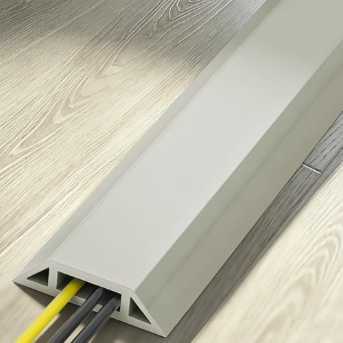Eapele Floor Cord Cover 10ft Cord Covers for Wires on Floor, Heavy Duty Extension Cord Cover, Rubber Floor Cable Cover, Prevent Trip Hazard for Sidewalk Home Office Outdoor or Indoor Settings - Image 3