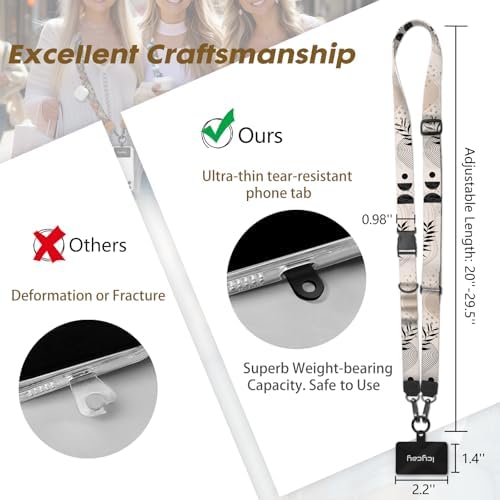 Icycay Phone Lanyard Crossbody Strap Neck Adjustable Teacher Women Abstract - Image 5