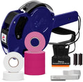 Perco Price Gun 1-Line Kit with 2 White 4 Pink Rolls, Clip & Ink Rollers by Perco
