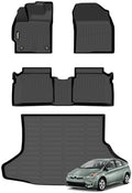 Wailtnb-Mats for Toyota Prius 2012-2015 (Not Fit Plug-in,V or C Models) Floor Mat Cargo Liner All Weather Floor Liner Car Mat for Toyota Prius Custom Fit Automotive Full Set Accessories by Wailtnb