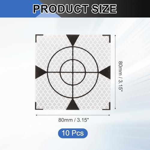 PATIKIL Survey Reflector Target Self-Adhesive Reflective Sheet Surveying Target Mark Tape, Suit for Ship Inspection - Image 2