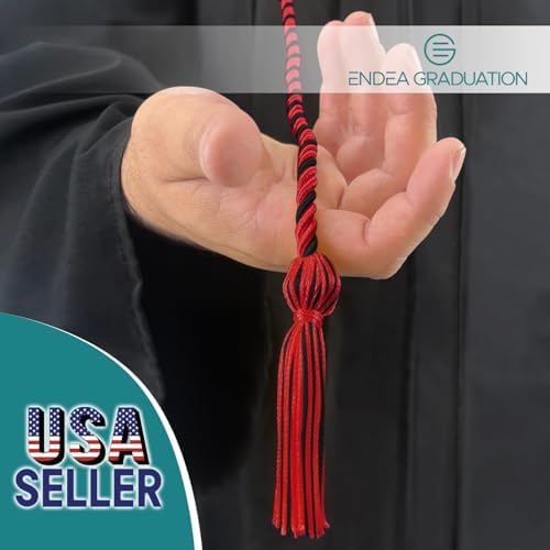 Endea Graduation Single Honor Cord Two-Color (Red/Black) - Image 2