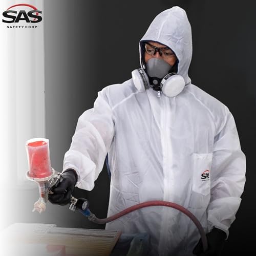 SAS Safety 6939 Moon suit Nylon Cotton Coverall, Extra Large, White - Image 7
