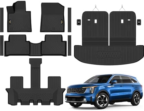 Floor Mats Custom for Kia Sorento 2021-2025 2026 6&7 Seats (Not for Hybrid) by YonMeoo