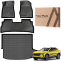 TPE Automotive Floor Mats & Cargo Liner Custom for 2024-2026 Chevy (Chevrolet) Trax & Buick Envista, All Weather Cover Protection Waterproof Black Floor Liner Front & Rear Row Full Set Car Mats, 4PCS by CMVTAuto