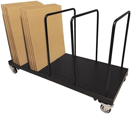 Svtneooy™ Steel Carton Stand Steel Portable Carton Cart with Dividers - 42.5" x 18" x 28", 450 Lb. Capacity by Svtneooy