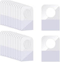 2000 Hang Tags 1.3×0.9 Inch Self Adhesive Hang Tabs Round Hole Hanging Tabs by Prudiut