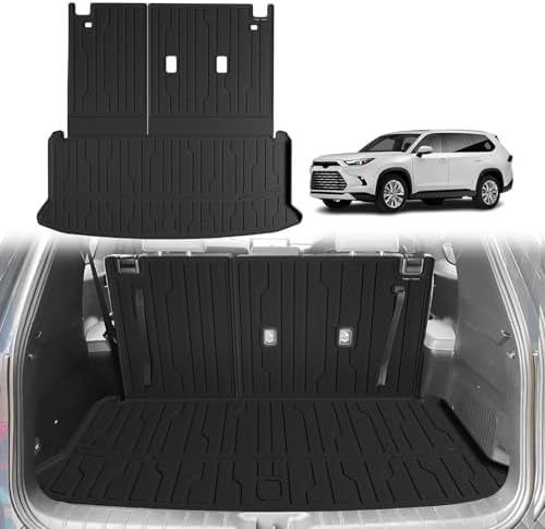 TripleAliners Trunk Mat w/Backrest for 2024-2026 Toyota Grand Highlander by TripleAliners
