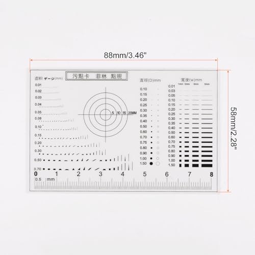 HARFINGTON High Precision SEC Size Estimation Chart 8cm 0.2mm - Image 2
