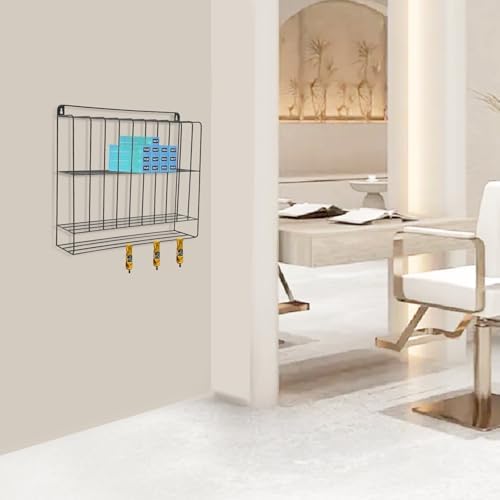 Hair Color Organizer, 2 Tiers Metal Salon Hair Color Tube Storage Racks for Salon Beauty Home Spa - Image 3
