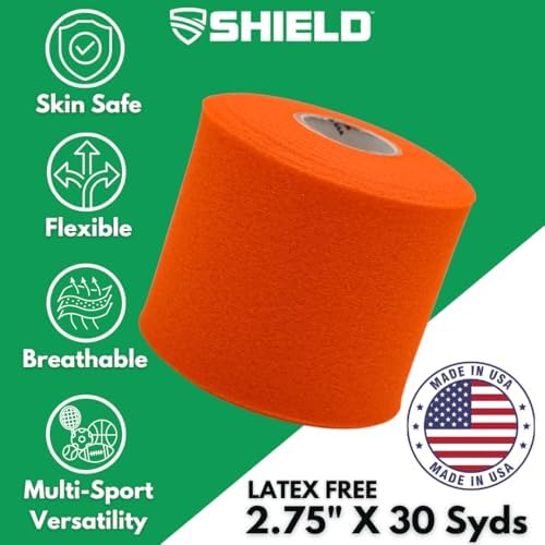 Shield Athletic Underwrap | Bulk Case of 48 Rolls of PreWrap, 2.75" X 30 SYards (Orange) - Image 2