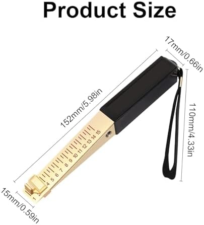 Door Gap Measuring Tool, 1-15mm Fire Door Gap Gauge Checker Tool Engineering Ruler,Vernier Feeler Gauges for House Engineering Inspection Flatness Measuring 0.5mm - Image 2