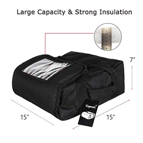 Pizza Bag, Thermal Pizza Delivery Bags Insulated Commercial Food Delivery Bag - Image 4