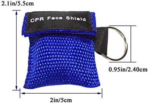 CPR Mask, Disposable CPR Shield Mask Emergency Mask with One-Way Valve Breathing Barrier - Image 2