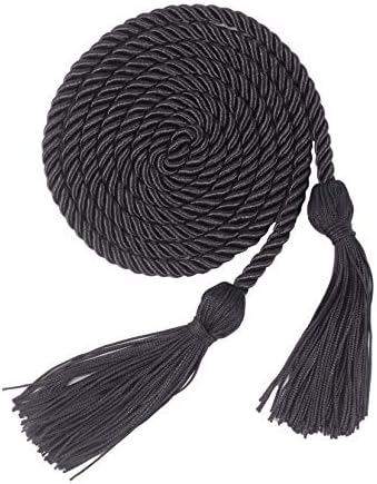 Graduation Honor Cords, 68" Long (Black) by UIALECG