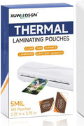 200 Pack 5mil 2.25“x3.75" Thermal Laminating Pouches Badge Laminate Pouches by XUWAIDSGN