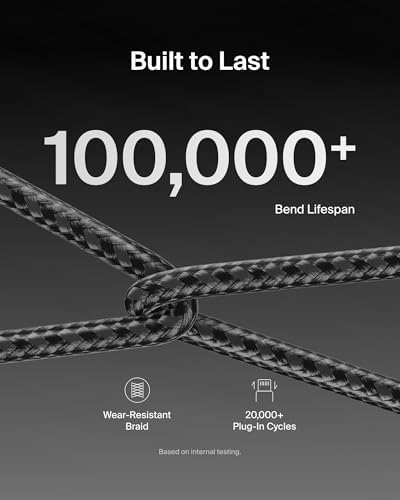 Belkin USB C to USB C 60W Braided Cable 2 Pack, 6.6ft iPhone Charger Cord - Image 4