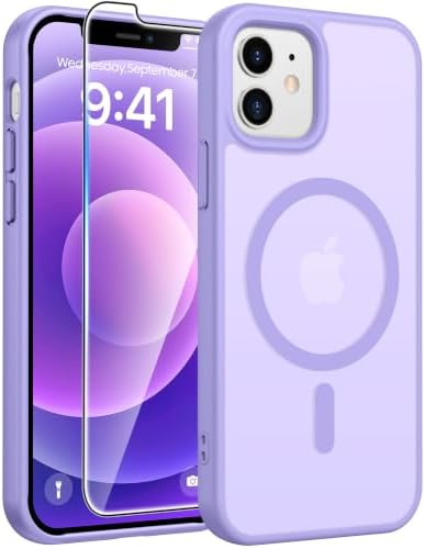FNTCASE for iPhone 12 / 12 Pro Case, with Screen Protector, Fit for Magsafe by FNTCASE