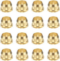 PATIKIL 6 mm OD Tube Compression Sleeves Ferrules, 16 Pack Brass Ferrule Compression Fittings for Water Oil Air Pipes by PATIKIL