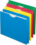 Pendaflex Color Reinforced File Jacket, 2-Inch Expanding Jacket, Letter Size, Assorted Colors, (12003EE) (Pack of 80) by TOPSProducts