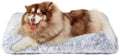 EHEYCIGA Fluffy Dog Crate Bed, Plush Extra Large Plus Dog Pillow, Grey by EHEYCIGA