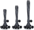 30 Pack Ball Bungee Cord, Heavy Duty Bungie Cord Balls (4"6"9",Black/White) by Unknown