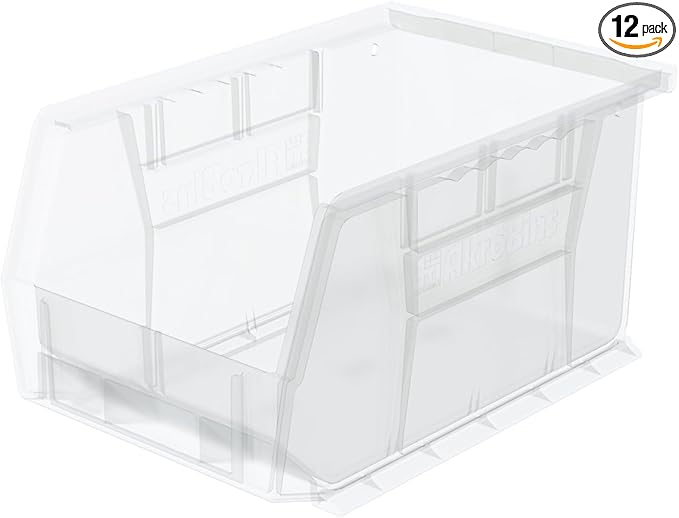 Akro-Mils 30237 AkroBins Plastic Storage Bins, Space-Saving Stackable Bins by Akro-Mils