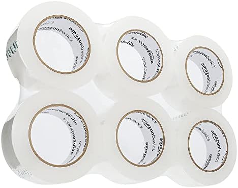 Amazon Basics Strong Adhesive Packing Tape for Moving Boxes, Shipping and Sealing, Clear, 1.88" x 109 Yards, 6-Pack, Total 654 Yards - Image 7
