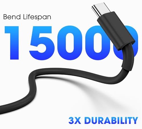 Apple USB C to USB C Cable, USBC Cable, Fast Charging, 3-Pack 6FT Black - Image 4