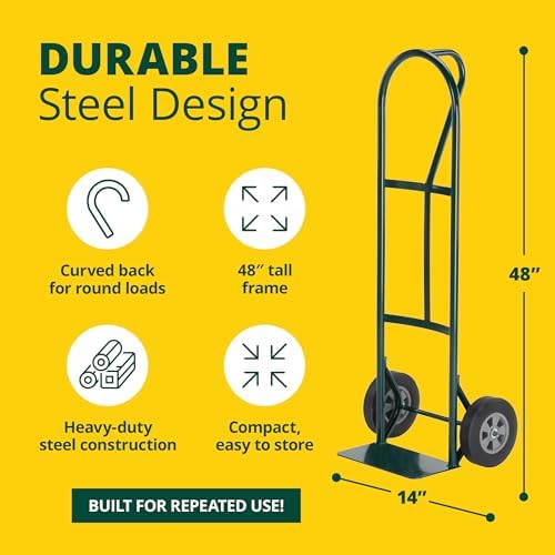 Harper Trucks BKB85 Steel P-Handle Hand Truck Dolly, 600 lb - Image 3
