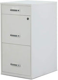 STAPLES 3-Drawer Vertical File Cabinet, Letter Size Documents, Lockable & Mobile by Staples