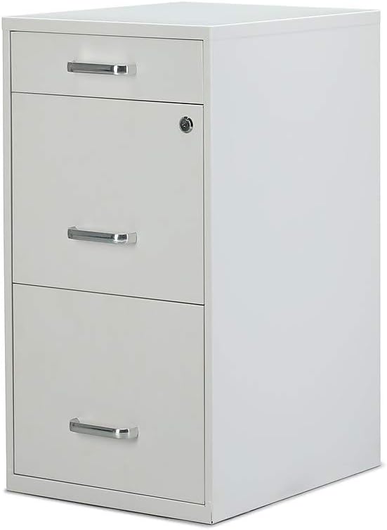 STAPLES 3-Drawer Vertical File Cabinet, Letter Size Documents, Lockable & Mobile by Staples