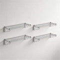 4 Pack 14" x 60" Chrome NSF Wire Wall Mount Shelf, Heavy Duty Wall Storage Rack, Industrial Metal Shelving, Fixed Shelf for Stock Rooms, Warehouse by Zedfire