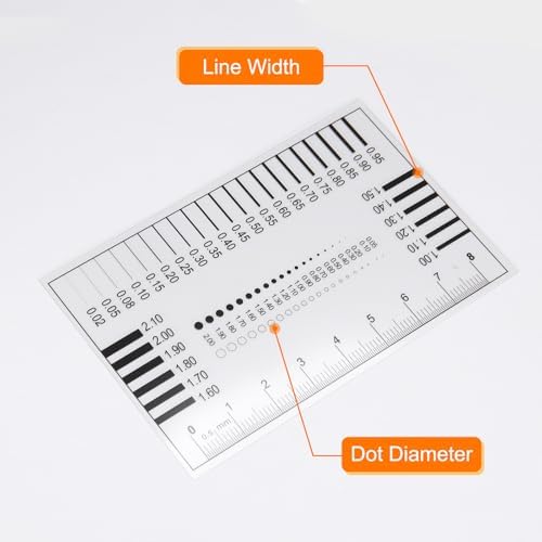 HARFINGTON 3pcs High Precision SEC Size Estimation Chart 0.16mm Film Ruler - Image 4