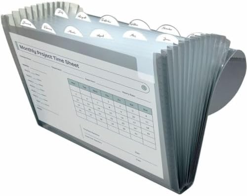 C-Line 13-Pocket Expanding File, Letter Size, 1 Expanding File, Smoke (48311) - Image 5