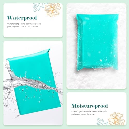 Fuxury Poly Mailers 19x24" 50 Pack,Large Shipping Bags for Clothing,Teal - Image 4