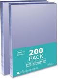 Binditek 8 Mil PVC Binding Covers, 8.75 x 11.25 Inches, Clear, 200 Pack by Binditek