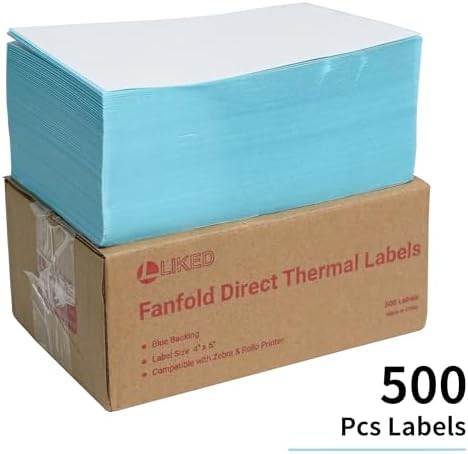 L Liked 500 Thermal Shipping Labels 4"x6", Perforated, Commercial Grade - Image 6