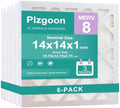 14x14x1 Air Filter 6 Pack MERV 8 Upgraded Version-More Folds by Unknown